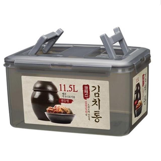 차징샵유통 코멕스 반투명 속보이는 위생적 적당한크기 가벼운 김장 김치통 11.5L