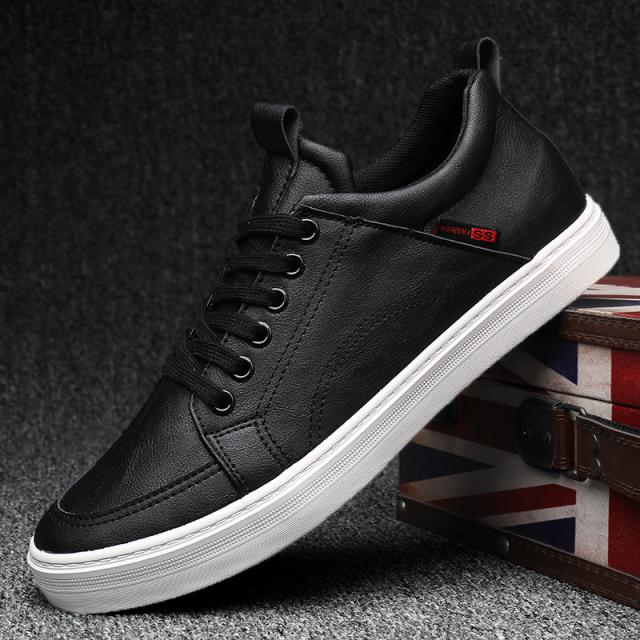 남자스니커즈 가을 2019인기있는남자신발 신발활용성굿 캐주얼 가죽신발 남성용 보드화 겨울 털추가 보온 솜신발 남자