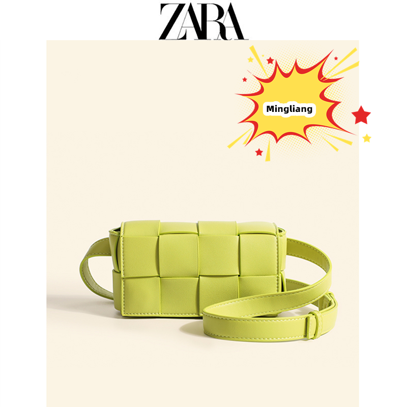 ST ZARA 여성 크로스백 카세트백 숄더백 가죽 플랩백 자라 스타일+소액표+종이 봉지+위조 방지 코드