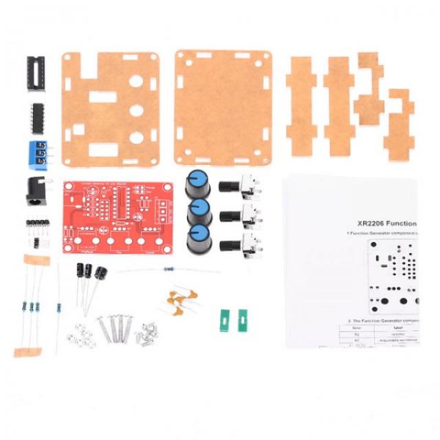 XR2206 고정밀 기능 신호 발생기 DIY 키트 사인삼각형정사각형 출력 1Hz1MHz 가변 주파수 진폭, DIY Kit