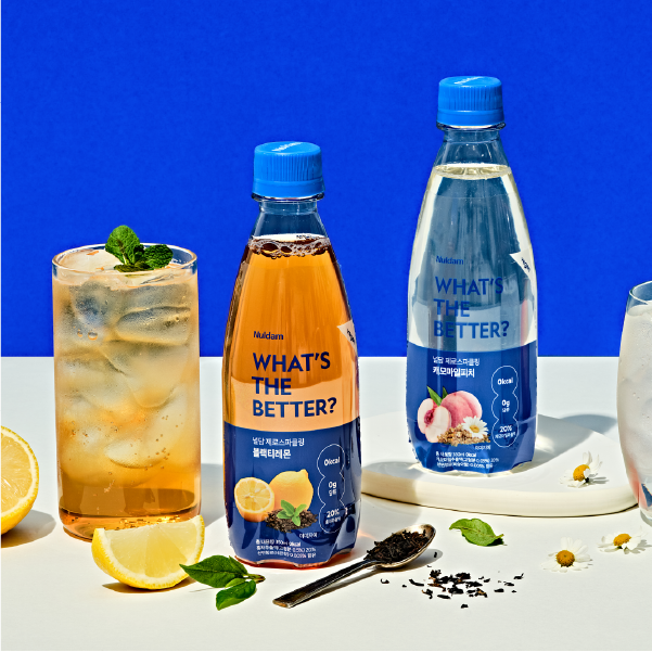 널담 제로 스파클링 음료 블랙티레몬, 350ml, 24개