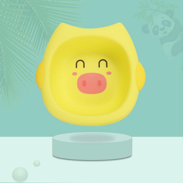 세숫대야 임산부 산모 산후 전용 세면대 접이식 작은대야 pp여자 대야 여학생 여성 하반신, T02-노란색 귀요미 귀여운아기돼지, 기본