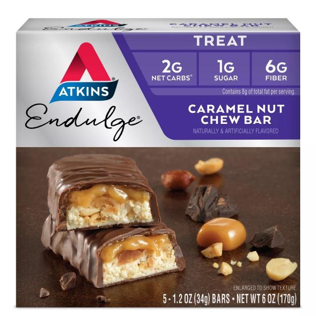 Atkin 엔둘지 카라멜 넛 츄 바 5개입 170g 1개