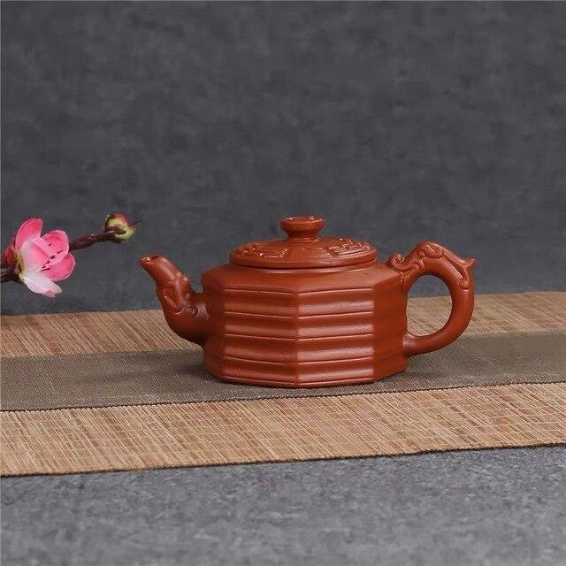 크리 에이 티브 Yixing 보라색 점토 차 주전자 중국어 번체 차 세트 수제 세라믹 험담 주전자 사무실 차 메, 03 C