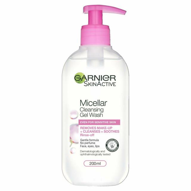 (영국직배) Garnier 가르니에 클렌징젤 페이스 워시 200ml 4팩 Micellar Gel Face Wash Sensitive Skin