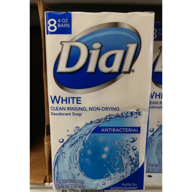 CP18 US FOOD Dial White Deodorant Antibacterial Soap Bar 다이얼 화이트 데오도란트 비누 바 8개입 32oz(904g), 1개, 904g