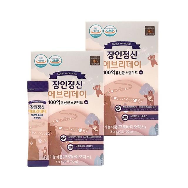 장인정신에브리데이 100억 유산균 스탠다드 (30포) 2박스, 30개입