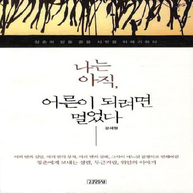 나는 아직 어른이 되려면 멀었다:청춘의 밤을 꿈을 사랑을 이야기하다