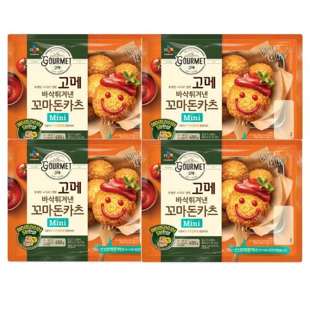 고메 바삭튀겨낸 꼬마돈카츠450gx4개, 1세트