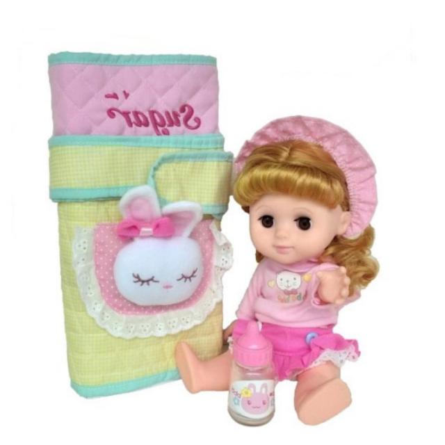 포대기 어부바 아기인형 가사놀이 장난감 엄마놀이 돌보기 애기인형 여동생 남동생 소꿉 세트 가족