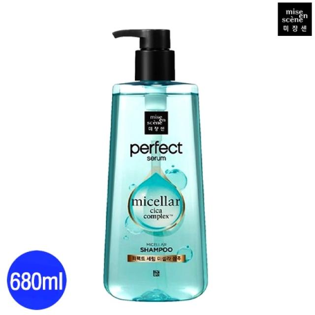 다봄마켓 [미쟝센]Perfect serum micellar 미셸라 샴푸 680ml 샴푸, 1개