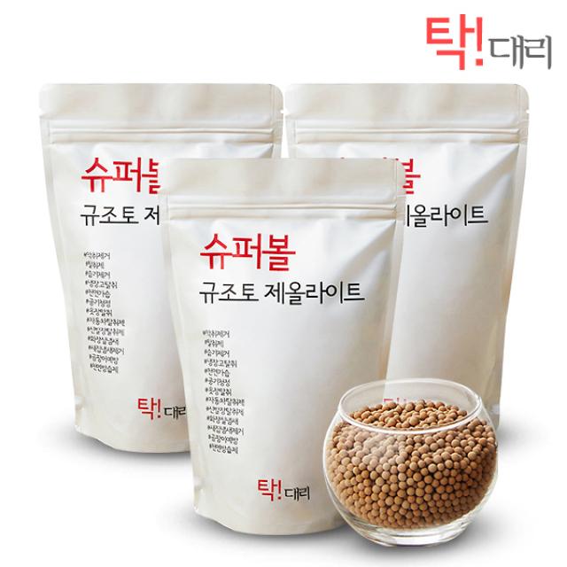 탁대리 슈퍼볼 규조토 제올라이트 실내탈취제 제습제 700g x 3봉