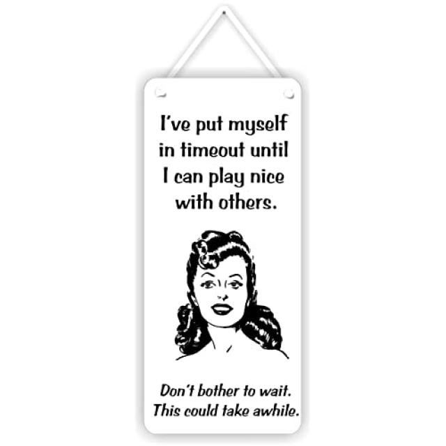 NMT 나는 타임 아웃에 자신을 넣어 다른 사람과 좋은 놀이를 할 때까지. 기다리지 말고 잠시만 기다려주세요. 벽 또 - P03650814WJP7G6, 기본