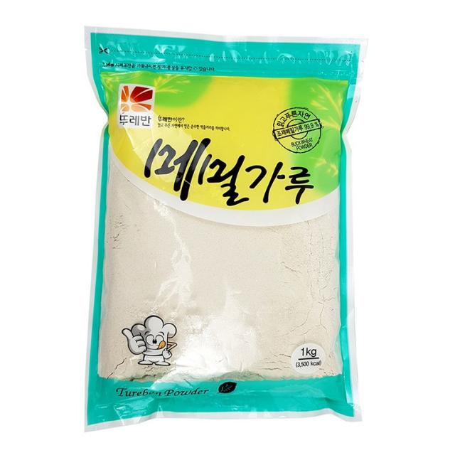 별도표기 묶음배송가능상품 IN 뚜레반 0297 메밀가루 1kg 순수한 먹을거리, 단품