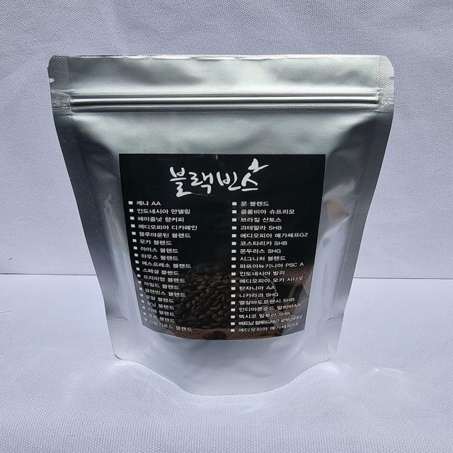블랙빈스 니카라과 SHG, 1.분쇄하지않음(원두콩상태), 200g