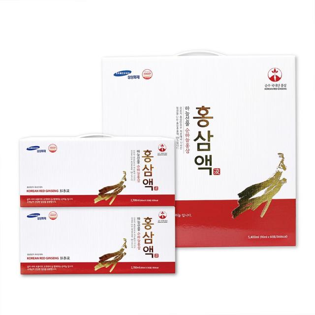 순하늘홍삼 순수 홍삼만을 넣고달인 홍삼액 90ml 60포 Or 30포