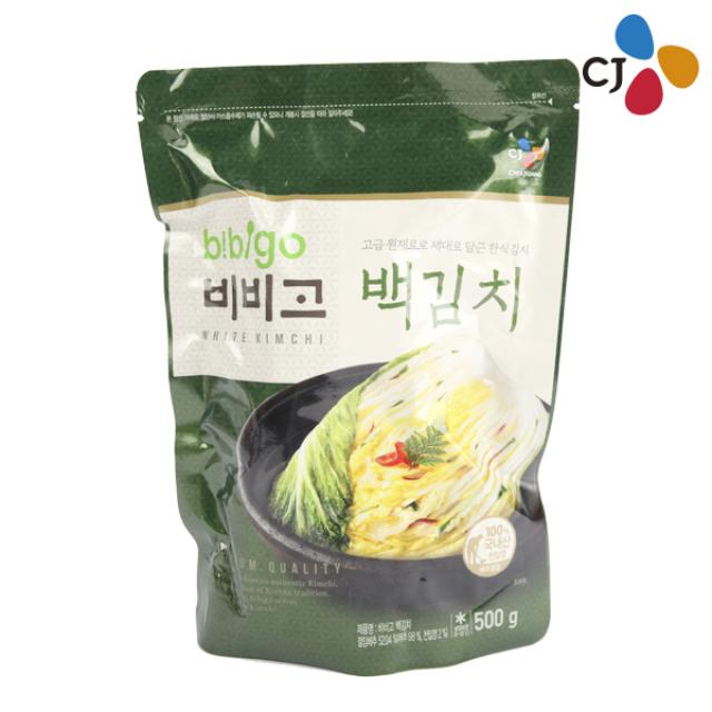 CJ 비비고 백김치 500g 식품 > 냉장/냉동식품 김치/반찬/젓갈 김치 기타김치, 1