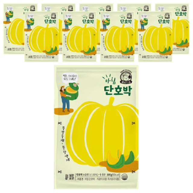 [바로드숑]특허받은 실온 꿀단호박 슬라이스(100g x 10팩) / 데우지 마시고 바로드세요, 상세페이지 참조