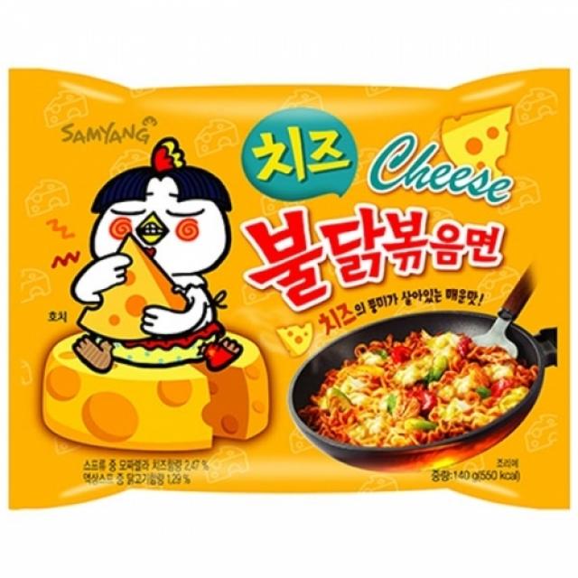 V1156 삼양 치즈불닭볶음면 140gx16봉지 라면/컵라면/봉지라면/용기라면/가공식품, 단일 총 수량