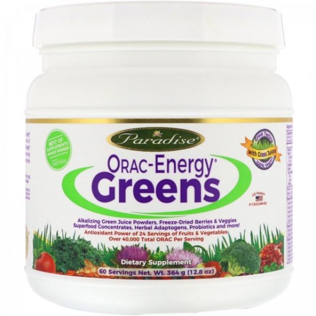 파라다이스 허브 Paradise Herbs ORAC-Energy Greens 364 g(12.8 oz)