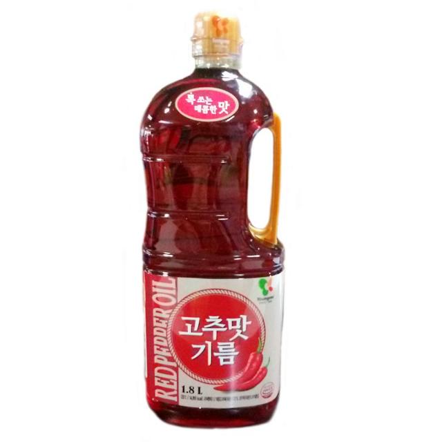 [무료배송] 영미 고추맛기름 1.8L 국산고추가루 고추기름, 1