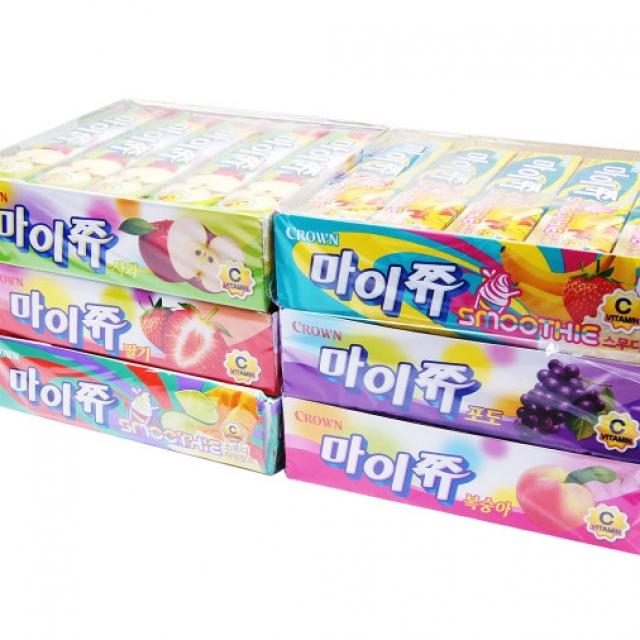 1000 마이쭈 새콤달콤 마이쮸 사과 포도 딸기 스무디 새콤달콤 츄잉사탕