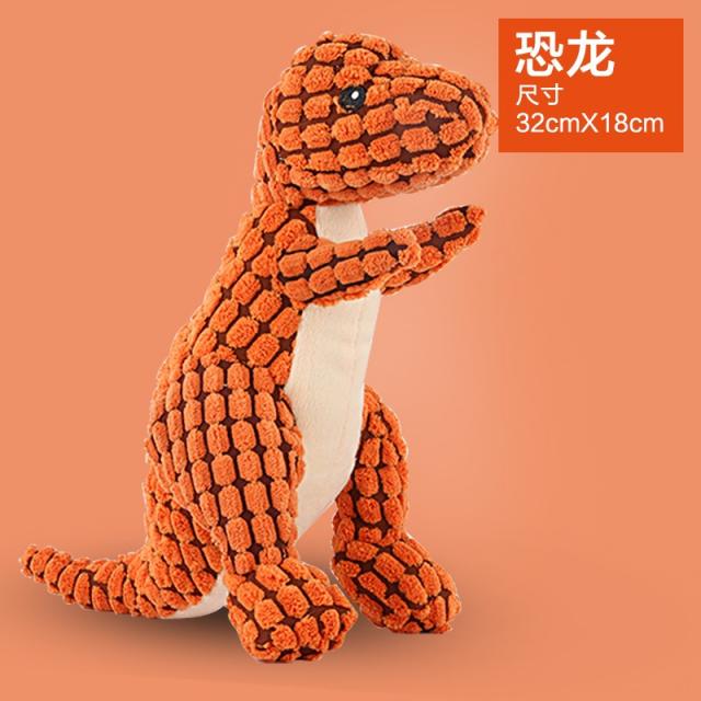 이갈이 장난감 강아지 내 물어뜯기 테디 골든 리트리버 유견 애완동물 펫 소리나는 처참함 비명을지르다 닭 3692966745 주황색 다이노스 하나 