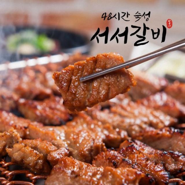 [K쇼핑]서서갈비 양념돼지구이 600g x4팩 총2.4kg, 달짝지근 간장맛