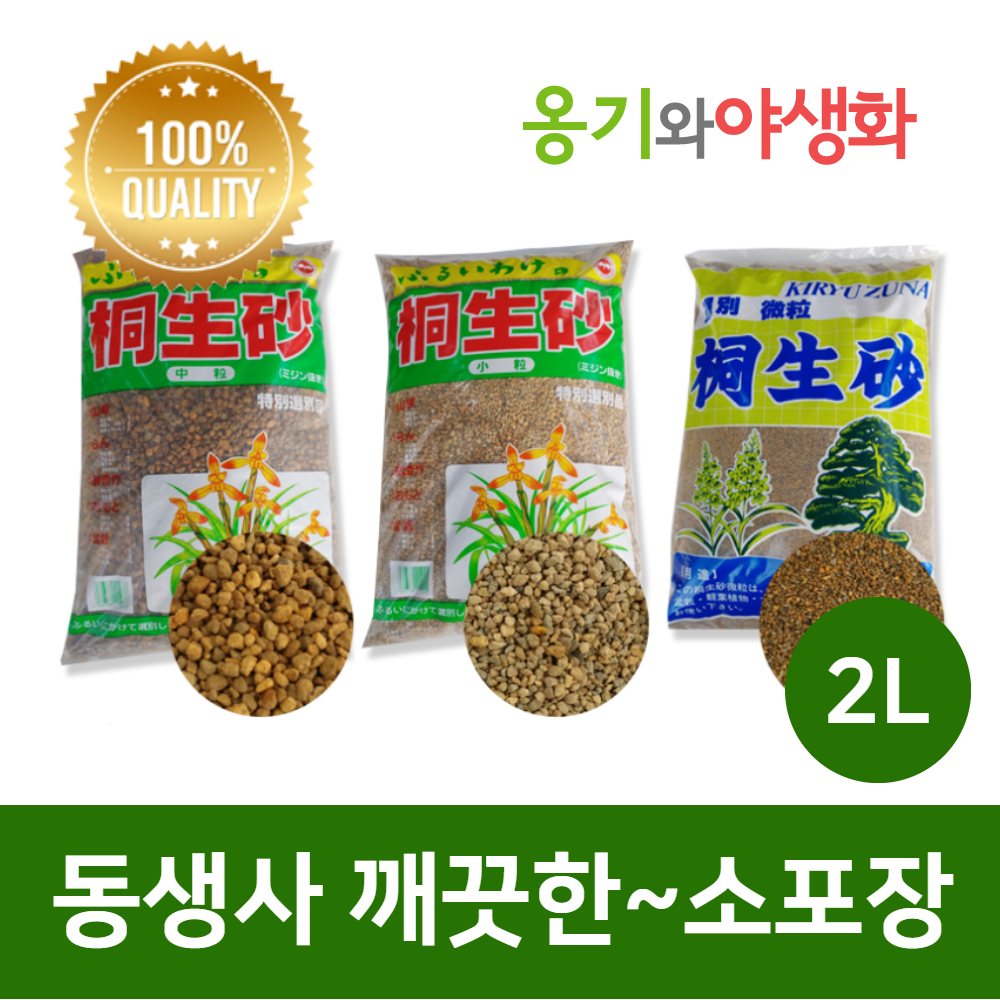 옹기와야생화 동생사 세립(SS) 2L 깨끗한 소포장