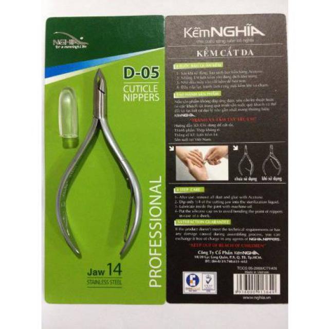 Ngoia 표피 집게발 D-05 턱뼈 14 Nghia Stainless Steel Cuticle Nipper C-0, 상세내용참조