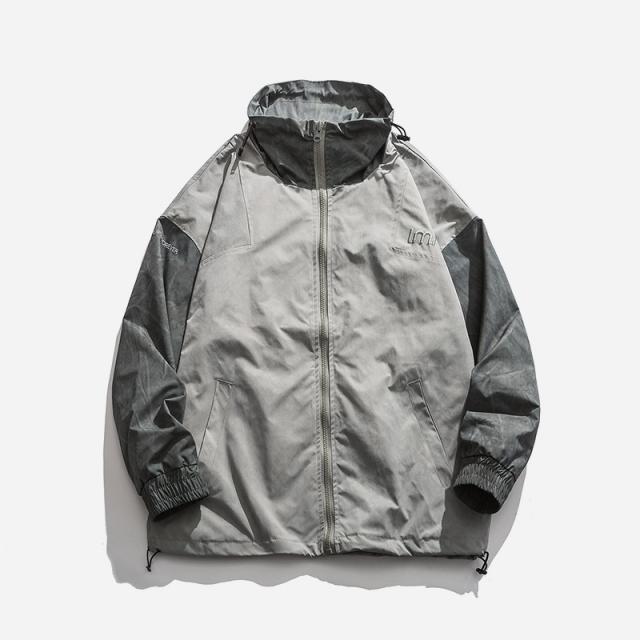 캐쥬얼재킷옷 캐쥬얼재킷룩 블레이저자켓 레저자켓 게투력 하라쥬크 무드 스탠딩카라 남성 자수 나라 트렌드 패치워크 블러킹