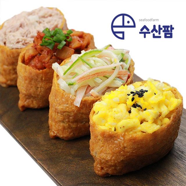 사각 조미 유부 900g 60매/40매 1팩 대왕유부 초밥 재료 유부피, 60매