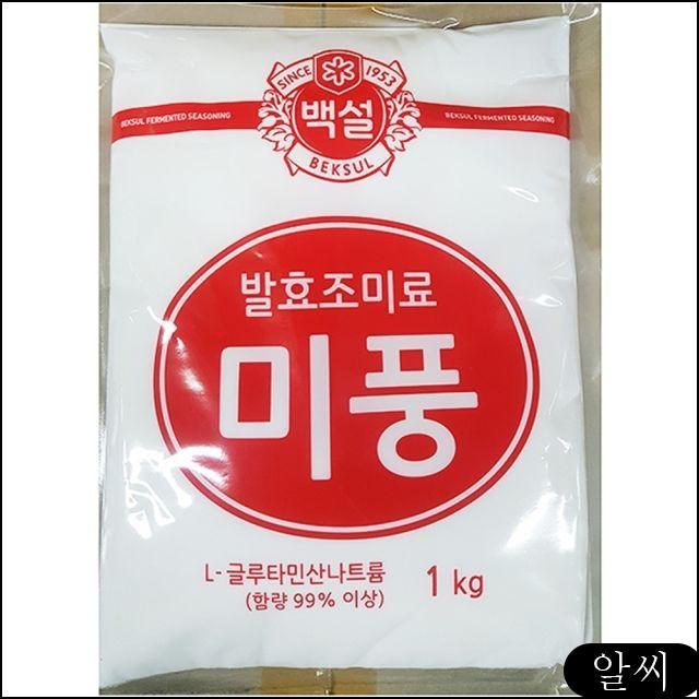 백설 발효조미료 식품첨가물 미풍 1Kg 12EA 업소용식자재 대용량식자재 fyvw, RCMK 1