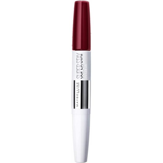 Maybelline Superstay 24H 립스틱 No. 510 Red Passion 최대 24시간 홀드를 갖춘 컬러 집약적이고 유창한 립스틱 특허받은, 1, 단일옵션