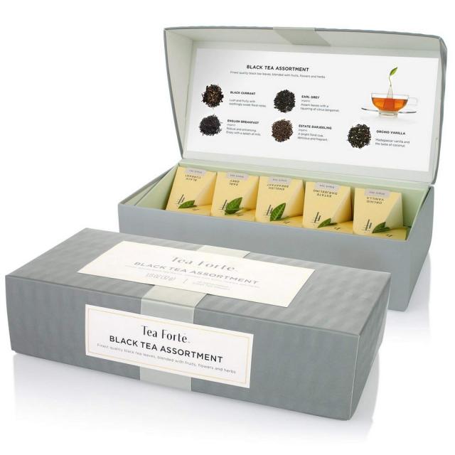 Tea Forte Petite Presentation Box Sampler with 10 Handcrafted Pyramid Tea Infuse, 선택, 상세설명참조