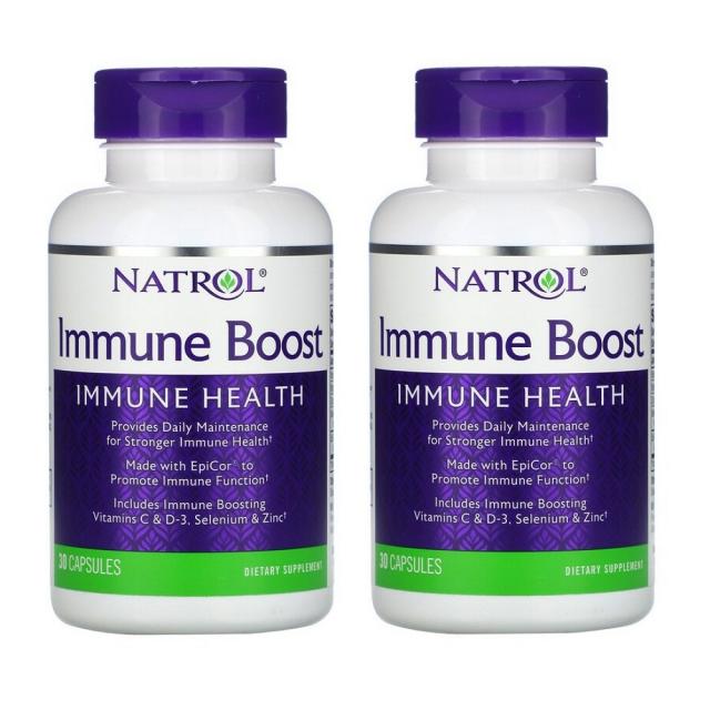 Natrol Immune Boost 나트롤 이뮨 부스트 30캡슐 2개, 1개, 기본