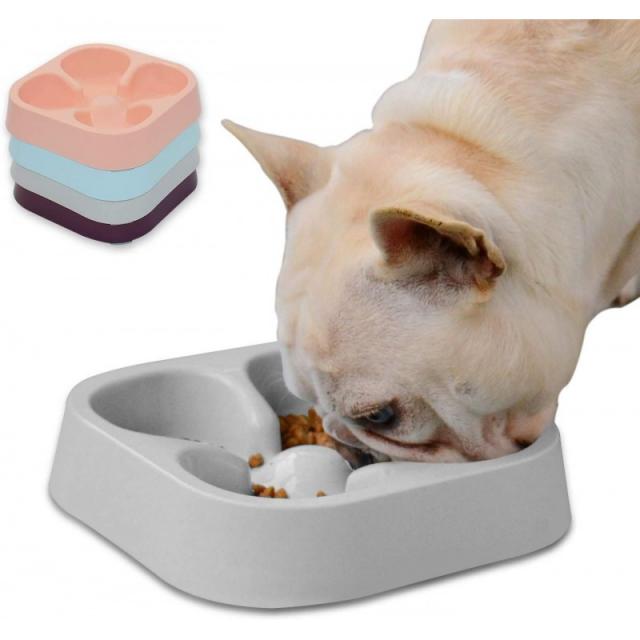 Frenchies Healthy Slow Feeding Dog Bowl for French Bulldog-Slow Feeder Dog Bowl Fun Feeder No 질식