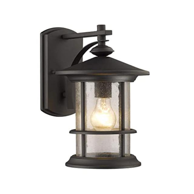 NMT 래디언스 상품 과도기 1 Light Textured Black Outdoor Wall Sconce 10.13 - P0111083Y6DVH42