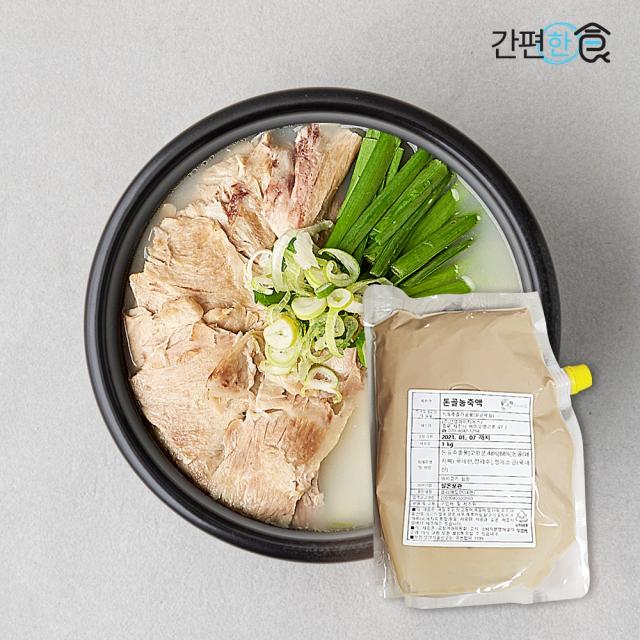  간편한식 국내산 돈골 농축액 1kg 돼지국밥 감자탕 짬뽕 순대국 즉석국 돼지뼈 맛집육수