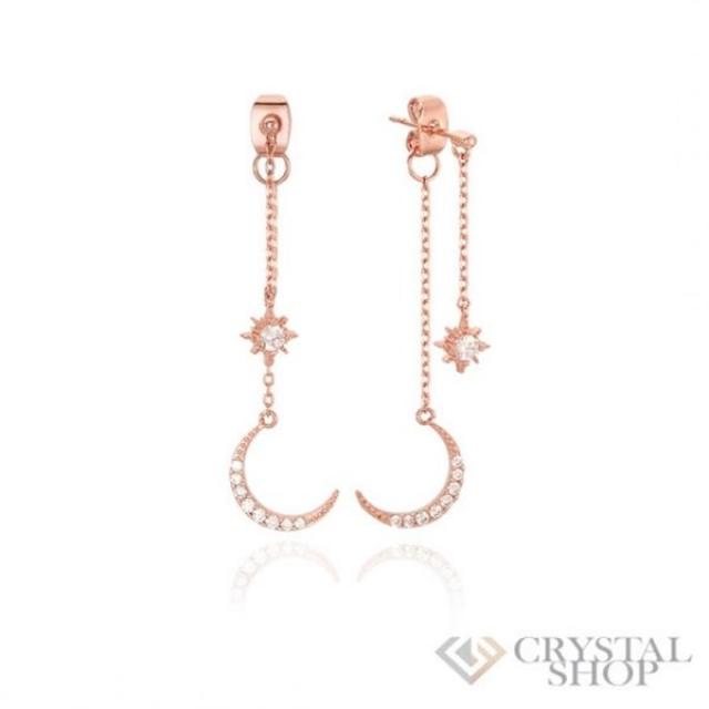 CRYSTALSHOP 달그림자 롱 드롭 귀걸이 CE0561BB