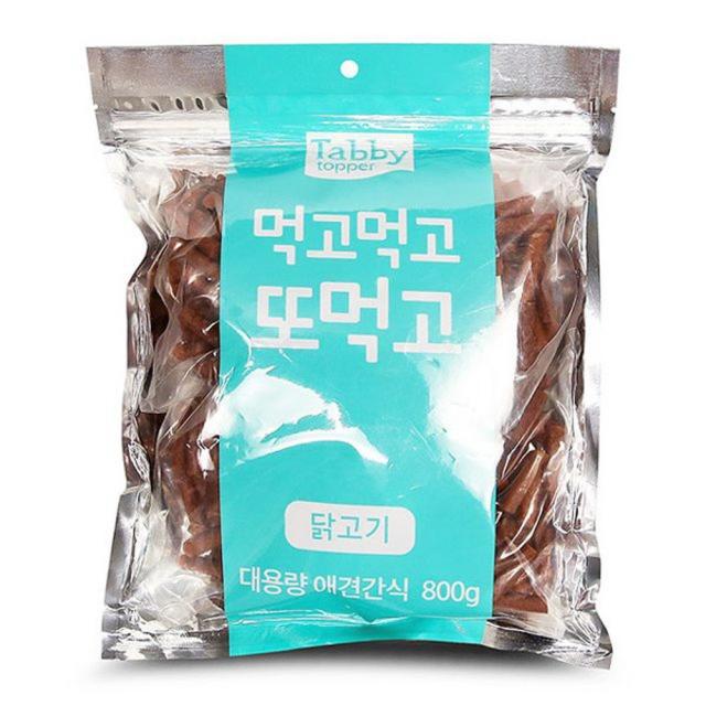 홈쇼핑 코스트코 다이소 테비 먹고먹고 또먹고 닭고기 800g 대용량저키 펫간식, 테비 먹고먹고 또먹고 닭고기 800g(대용량저키)