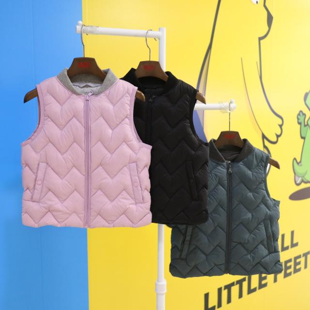 인디고뱅크 키즈 ready for WINTER!! [시즌 50% 할인+깃털(20) 솜털(80)+가성비 짱+2019겨울신상] 아동 공용 시보리 경량 다운 베스트 다운패딩조끼