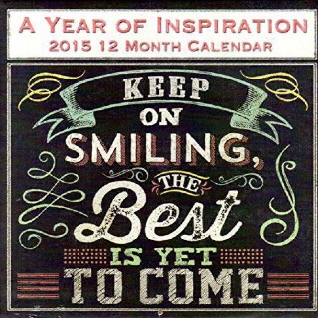 A Year of Inspiration - 2015 12 Month Wall Calendar 12x11 영감의 해-2015 12 개월 월별 달력 12x11, 1