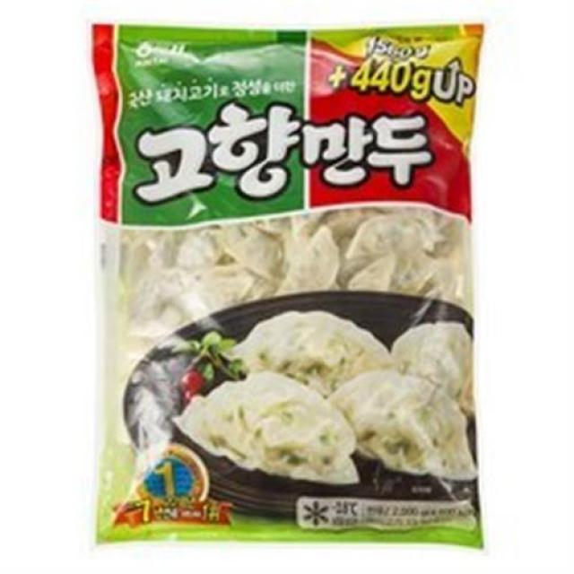 해태제과 고향만두 (냉동) 2kg 대용량/식자재용/급식용, 2개