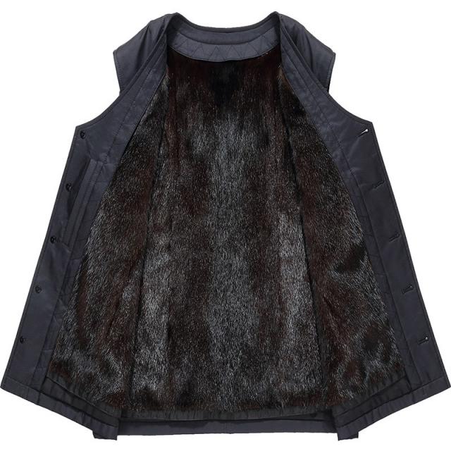 재킷 두꺼운 니이 극복 남자 밍크를 매만 자켓코트 숏 슬림 가죽털 일체 모피 보온 베스트 조끼