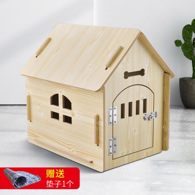 고양이집 . 목제 강아지하우스 실외 방타입 별장 고양, C03-L(18키로이내 애완동물 적합사용 58*44*5
