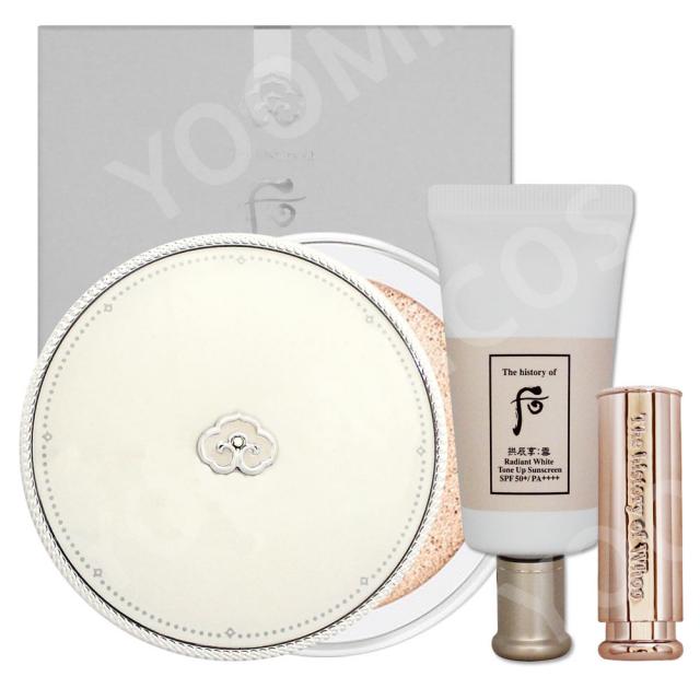 더후 공진향설 미백 수분광 쿠션 스페셜 기획/본품+리필+톤업선+립밤, 1개