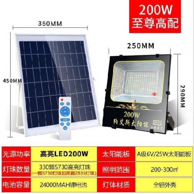 솔라패널 .양 램프아웃도어 방수 led3미터 센서 판가정용 실내 문기둥 해질녘, T10-200W빅사이즈 블랙금속(그랜드 풀옵션)