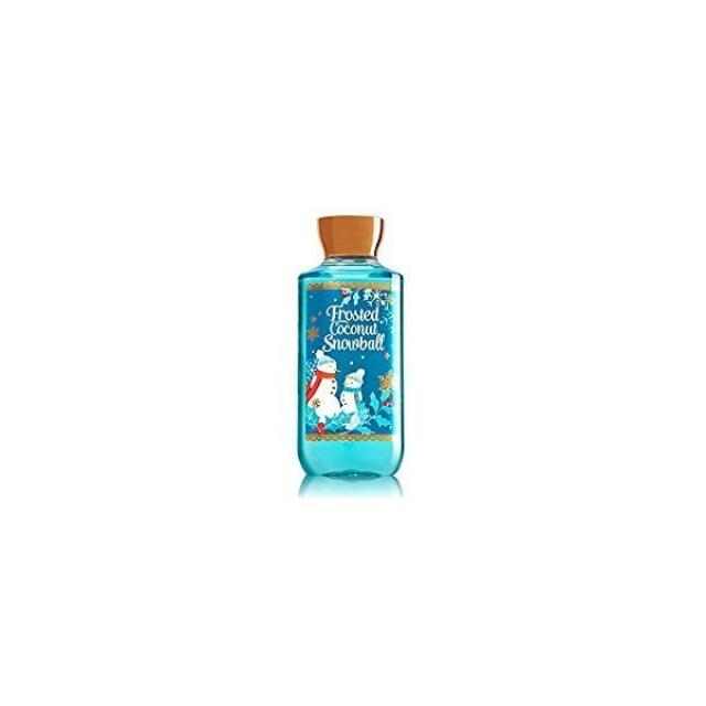 [Bath & Body Works] 목욕과 몸은 서리로 덥은 야자 열매 눈덩이 샤워 젤 몸 세척 10 온스를 서리로 덥습니다, 단일상품