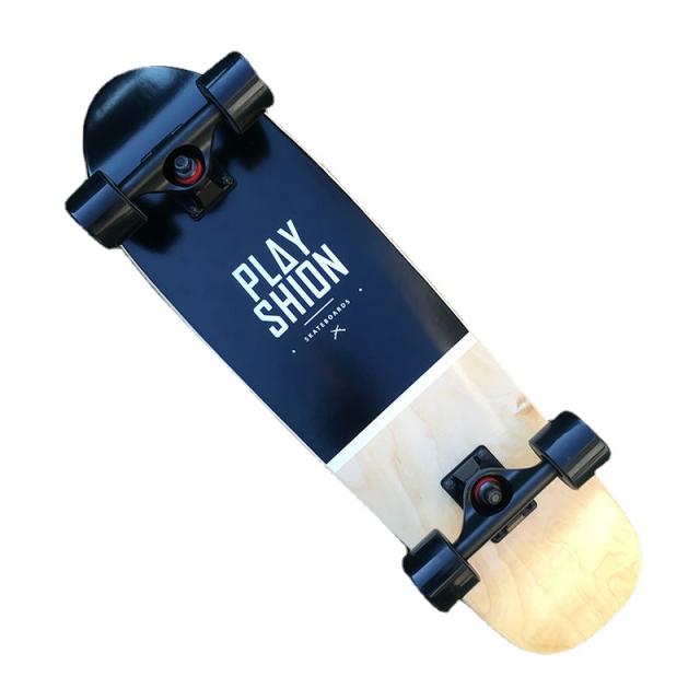 풍루이타 초보스케이트보드 견고하고 마모에 강하다, 블랙 72cm